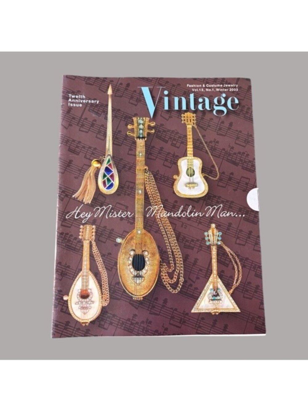 Vintage Fashion & Costume Jewelry Magazine 2003 Winter Issue Vol 13 # 1 Mandolin